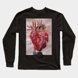 "Heartbeat" - realistic Heart Long Sleeve T-Shirt